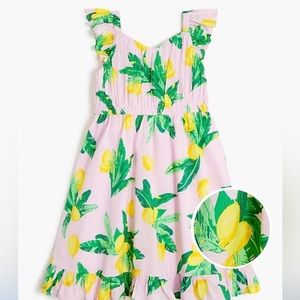 EUC Crewcuts pink lemon girls dress sz 14 gorgeous & sold out!!! Rare find!!